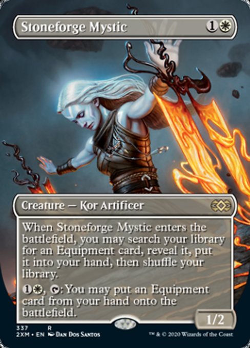 Stoneforge Mystic (Borderless) (Double Masters) Near Mint Foil
