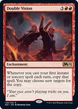 Double Vision (Magic 2021 Core Set) Medium Play