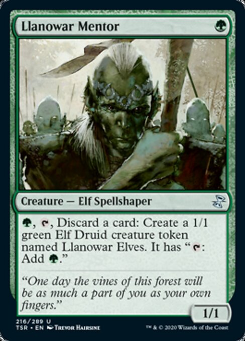 Llanowar Mentor (Time Spiral Remastered) Near Mint