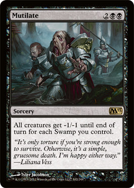 Mutilate (Magic 2013 Core Set) Medium Play