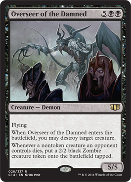 Overseer of the Damned (Commander 2014 Edition) Light Play