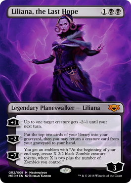 Liliana, the Last Hope (Guilds of Ravnica Mythic Edition) Near Mint Foil