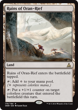 Ruins of Oran-Rief (Oath of the Gatewatch) Medium Play