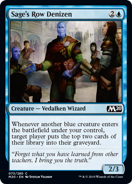 Sage's Row Denizen (Magic 2020 Core Set) Near Mint