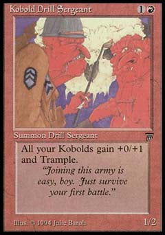 Kobold Drill Sergeant (Legends) Medium Play