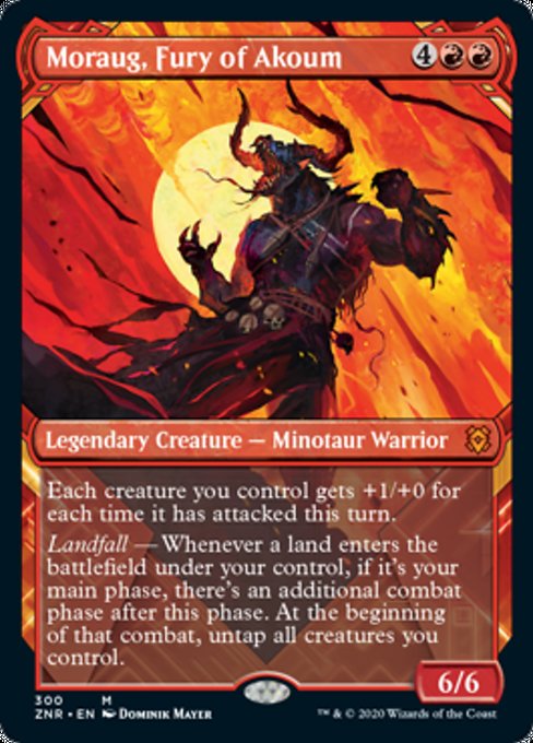 Moraug, Fury of Akoum (Showcase) (Zendikar Rising) Near Mint