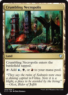 Crumbling Necropolis (Commander 2017) Light Play