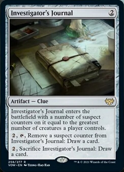 Investigator's Journal (Innistrad: Crimson Vow) Near Mint Foil