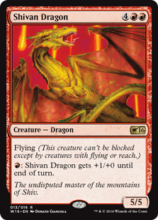 Shivan Dragon (Welcome Deck 2016) Medium Play
