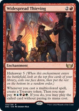 Widespread Thieving (Streets of New Capenna) Near Mint Foil