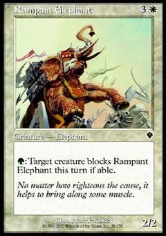 Rampant Elephant (Invasion) Medium Play