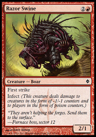 Razor Swine (New Phyrexia) Medium Play