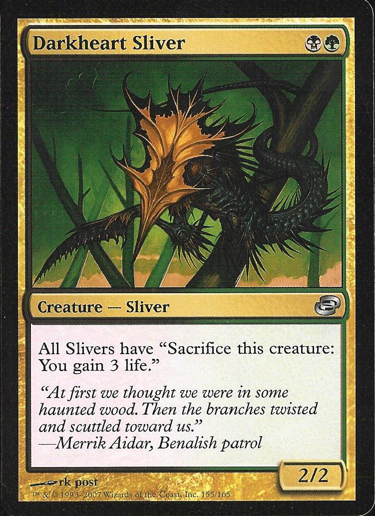 Darkheart Sliver (Planar Chaos) Near Mint