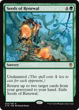 Seeds of Renewal (Commander 2016 Edition) Near Mint