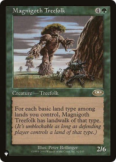 Magnigoth Treefolk (The List) Near Mint