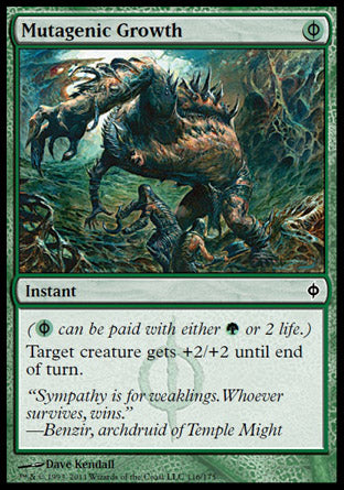 Mutagenic Growth (New Phyrexia) Light Play Foil