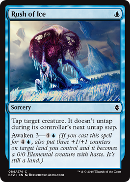Rush of Ice (Battle for Zendikar) Medium Play