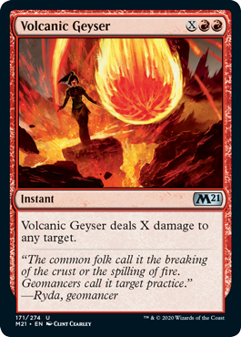Volcanic Geyser (Magic 2021 Core Set) Near Mint