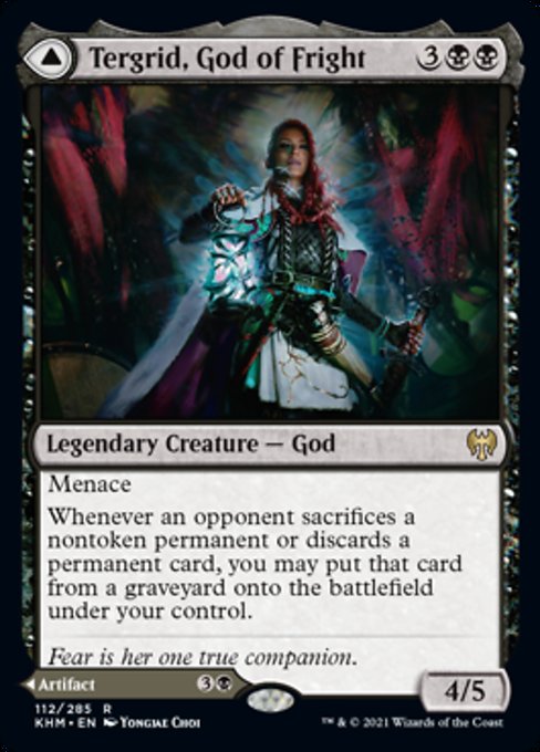 Tergrid, God of Fright / Tergrid's Lantern (Kaldheim) Near Mint Foil