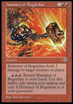 Hammer of Bogardan (Mirage) Medium Play