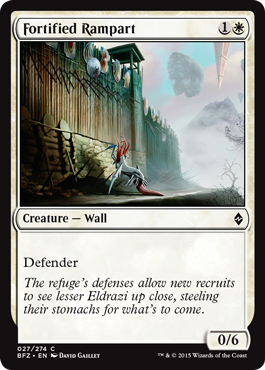 Fortified Rampart (Battle for Zendikar) Medium Play