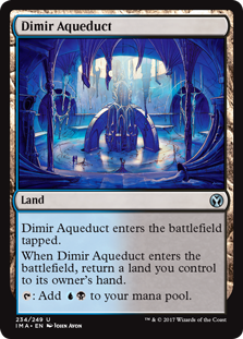 Dimir Aqueduct (Iconic Masters) Light Play