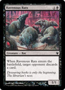 Ravenous Rats (Duel Decks: Izzet vs Golgari) Medium Play