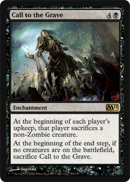 Call to the Grave (Magic 2012 Core Set) Heavy Play