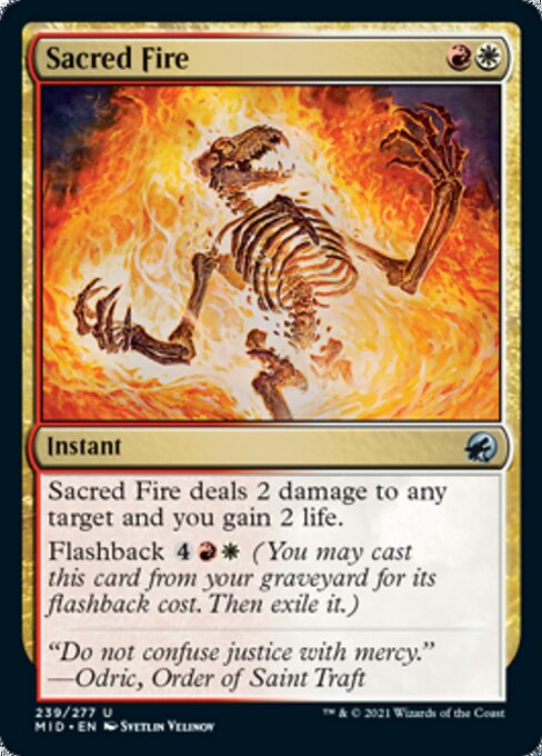 Sacred Fire (Innistrad: Midnight Hunt) Near Mint
