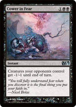 Cower in Fear (Magic 2013 Core Set) Medium Play