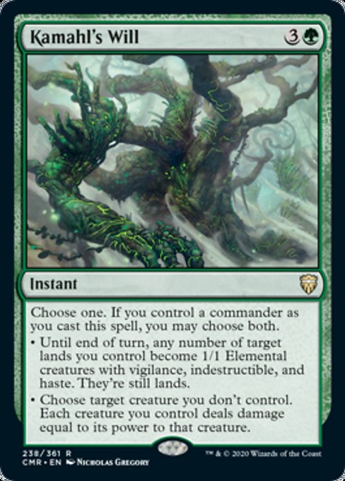 Kamahl's Will (Commander Legends) Medium Play