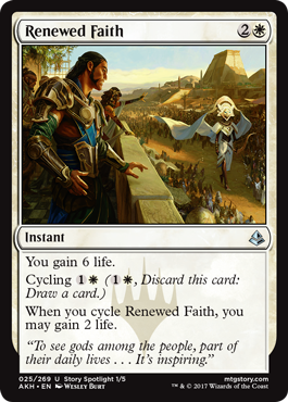 Renewed Faith (Amonkhet) Medium Play