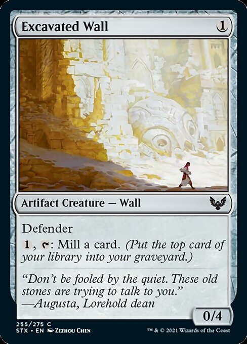 Excavated Wall (Strixhaven) Medium Play Foil