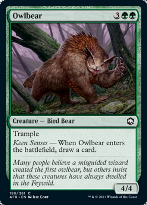 Owlbear (Adventures in the Forgotten Realms) Near Mint Foil