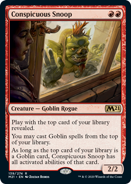 Conspicuous Snoop (Magic 2021 Core Set) Near Mint