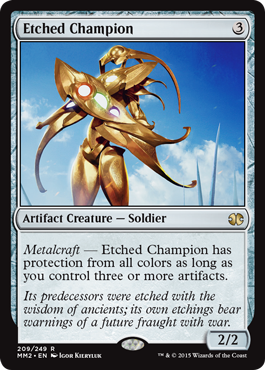 Etched Champion (Modern Masters 2015) Light Play