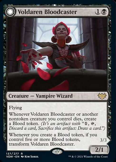 Voldaren Bloodcaster / Bloodbat Summoner (Innistrad: Crimson Vow) Near Mint