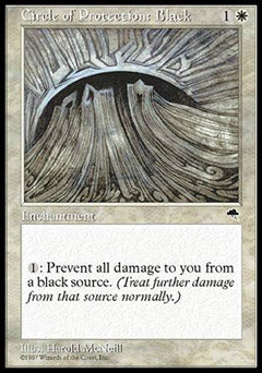 Circle of Protection: Black (Tempest) Medium Play