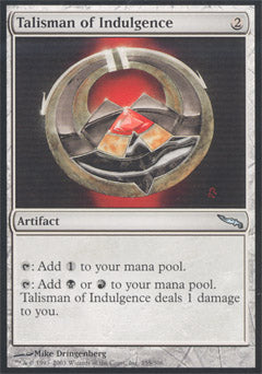Talisman of Indulgence (Mirrodin) Medium Play