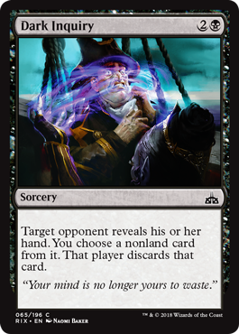 Dark Inquiry (Rivals of Ixalan) Near Mint