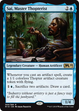 Sai, Master Thopterist (Magic 2019 Core Set) Near Mint
