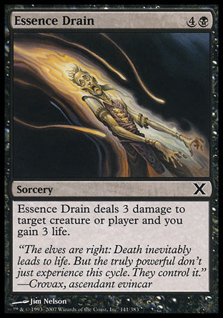 Essence Drain (10th Edition) Medium Play Foil