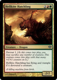 Hellkite Hatchling (Conflux) Heavy Play Foil