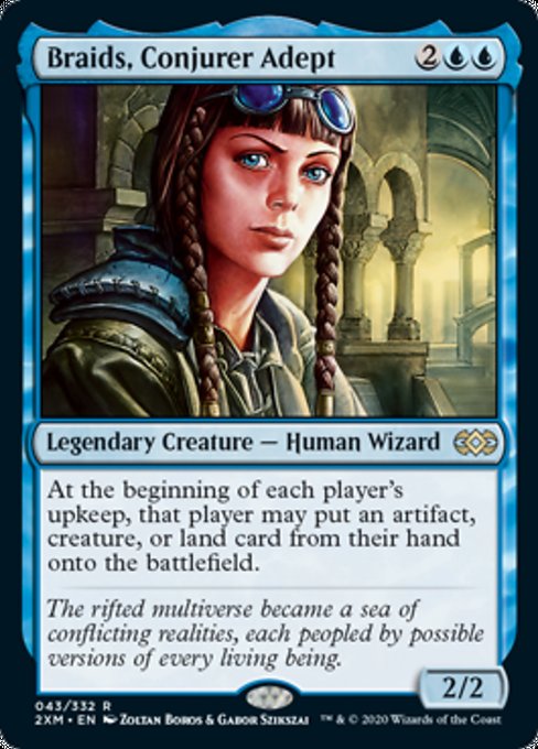 Braids, Conjurer Adept (Double Masters) Near Mint Foil