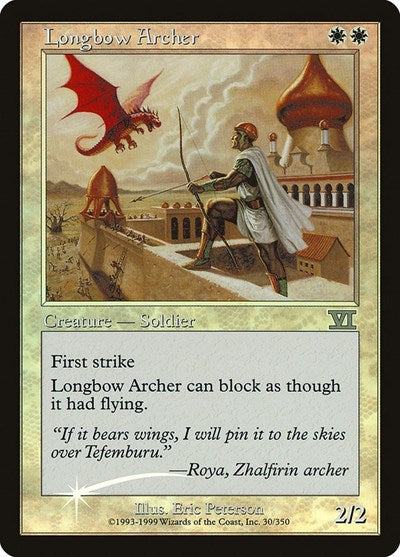 Longbow Archer (Promos: FNM) Light Play Foil