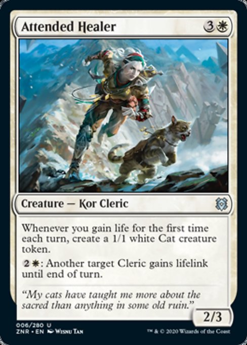 Attended Healer (Zendikar Rising) Medium Play