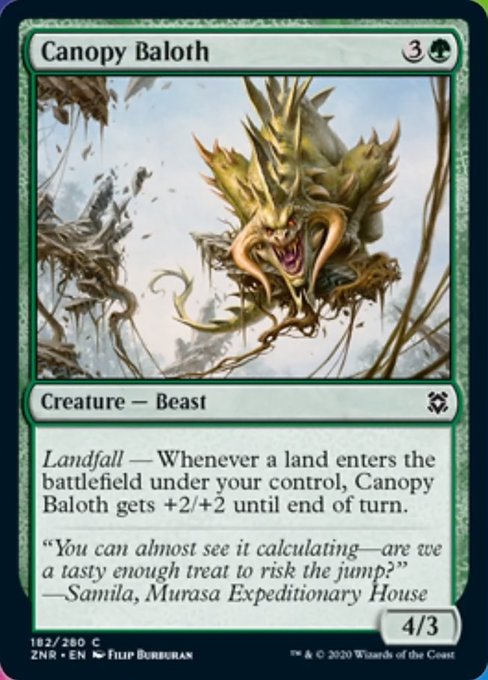 Canopy Baloth (Zendikar Rising) Light Play