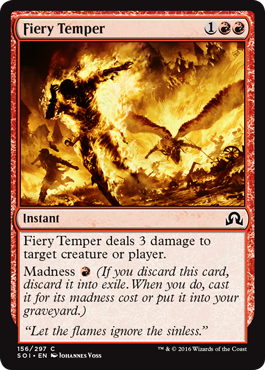 Fiery Temper (Shadows Over Innistrad) Near Mint