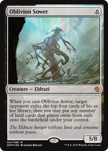 Oblivion Sower (Duel Decks: Zendikar vs Eldrazi) Light Play Foil