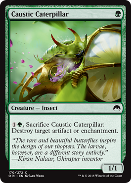 Caustic Caterpillar (Magic Origins) Damaged / Poor